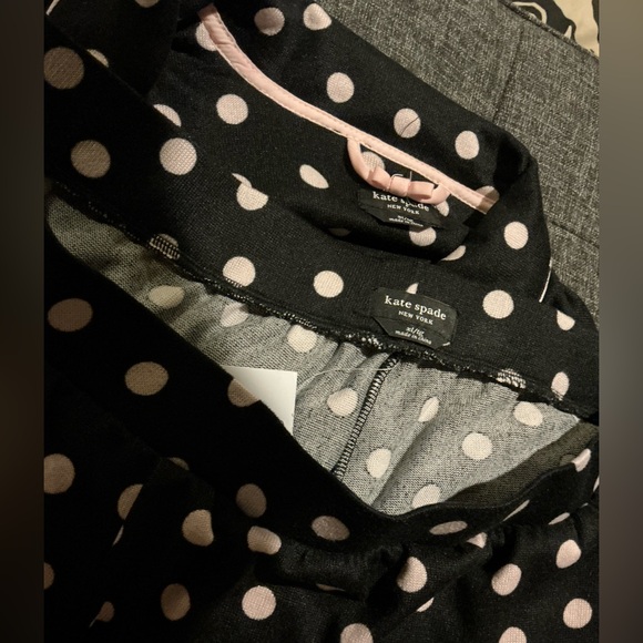 KATE SPADE BLACK AND PINK POLKA DOT PJ SET ( Sz XL & 2 xl) - Picture 12 of 15